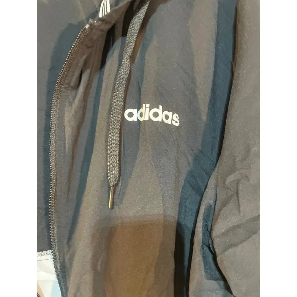 Adidas men’s hooded front zip windbreaker